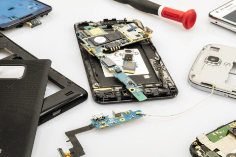 Defektes Smartphone